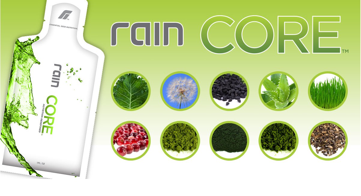 A Rain Core egy olyan tápanyagforrás, ami zöld növényi összetevőkre és magokra épül